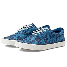 Sperry Mens Striper II CVO Seasonal Sneaker, Blue Print, 4.5