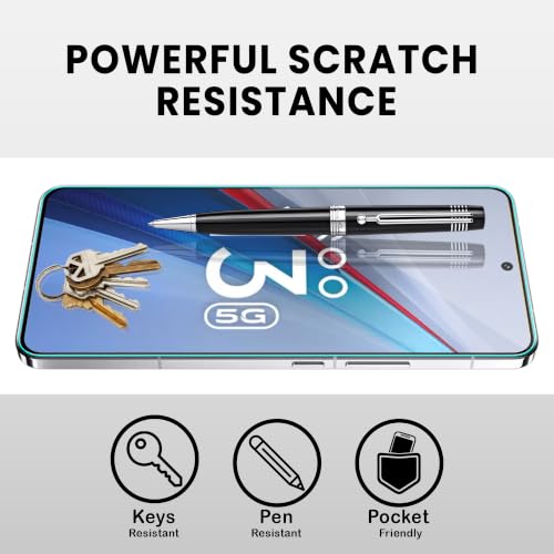 Image of ArmourPro Military-Grade Tempered Glass for IQOO 13-9H Anti Scratch, Edge-to-Edge Coverage, HD Clarity, Case Friendly, Smooth Touch, Easy Installation Kit with Cable Protector