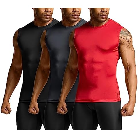 ATHLIO Men's Sleeveless Workout Shirts Pack Cover