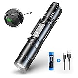WUBEN Linterna LED Alta Potencia, Recargable USB 1200...