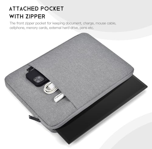 Funda para monitor portátil de 18.5 pulgadas maletín premium acolchado compatible con VisionOwl 7