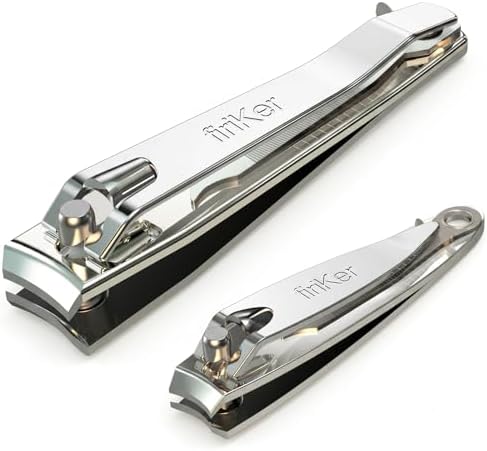 FiriKer Nail Clippers with Nail File, Fingernail Clipper, Toe Nail Clippers