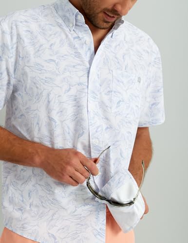 HUK Men's Kc Scott Patterned Kona, Performance Button Down Shirt3