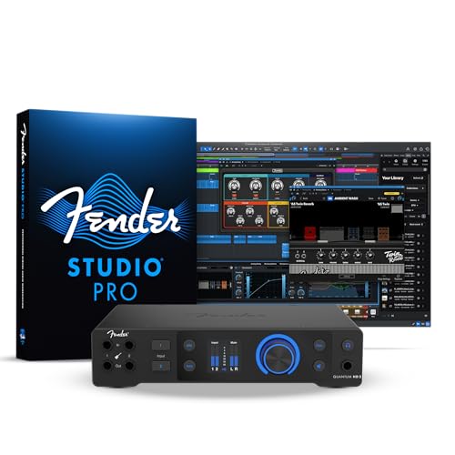 Image of Fender Quantum HD 2 | 20x24 USB-C Audio Interface for Music Production, MAX-HD Mic Preamps, Front Instrument Inputs, ADAT & S /PDIF I /O, Auto Gain, Re-Amp Outputs, Loopback, Headphone Amp, Mac & PC | 20 X 24 I and O, 32-Bit /192 Khz Converters, 2 Max-HD Mic Preamps, Fender Co-Developed Front Instrument Inputs, Auto Gain