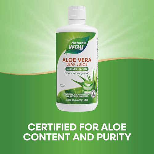 Nature's Way Aloe Vera Leaf Juice & Inner Leaf Gel, 33.8 Fl Oz - image 4