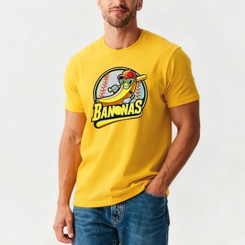 Baseball Shirts for Women Oversized Baseball Mom T Shirt Game Day Heart Graphic Tee Top Bright Yellow — view 2