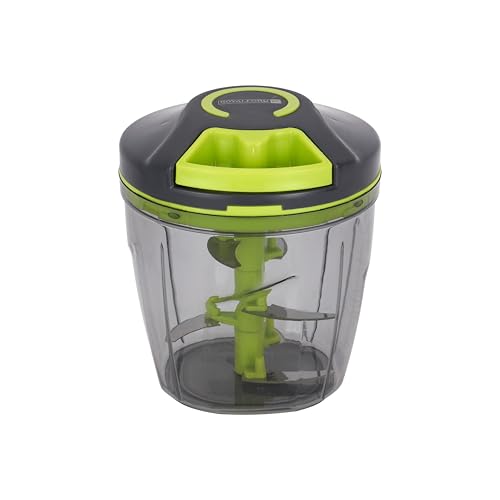 Royalford Handy Pull Chopper 1000ml Portable RF12923 Hand Pull String Garlic Mincer Onion Cutter for Veggies, Ginger, Fruits, Manual Food Processor Vegetable Chopper Assorted Colors