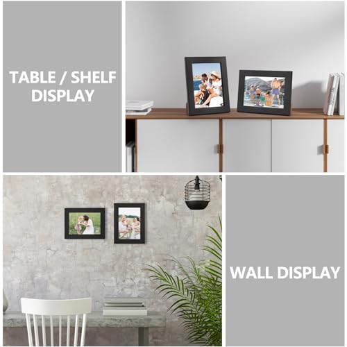 Vasemouh Cornice 10x15 in Legno MDF, Cornice Nera