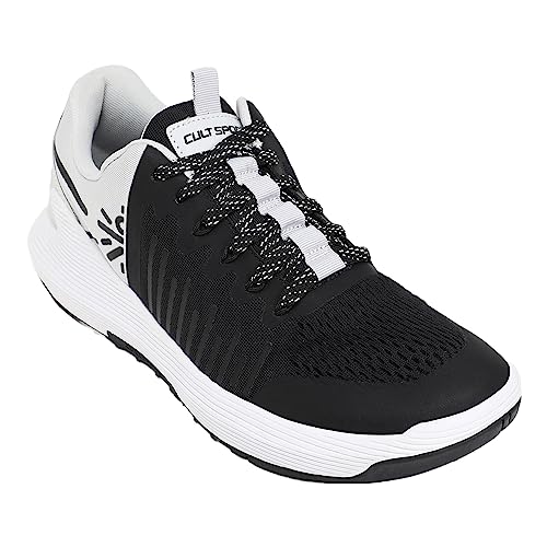 Image of CULT Men's Impact Training Shoes, Enhanced Grip, Multi-Directional Flexibility, High Energy Return, Engineered Mesh Upper, Lace-Up, Pull Tabs, Reinforced Heel & Toe Cap