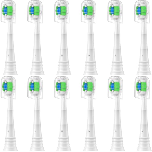 Wardimark Replacement Toothbrush Heads Compatible with Philips Sonicare Electric Toothbrush, 12 Pack