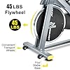 Wonder Maxi Indoor Cycling Bike, Stationary Exercise Bike Belt Drive Workout Bike with 330 Lbs Weight Capacity 45Lbs Flywheel, Ipad Holder and LCD Monitor for Home Cardio Training, Upgraded Version