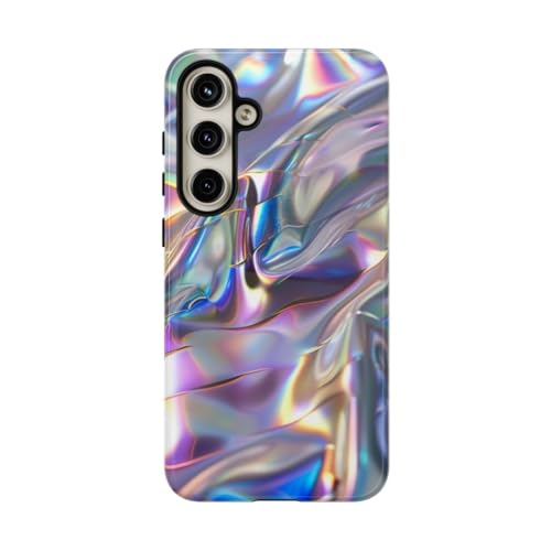 Coque Samsung S24 Plus rigide et brillante à texture holographique