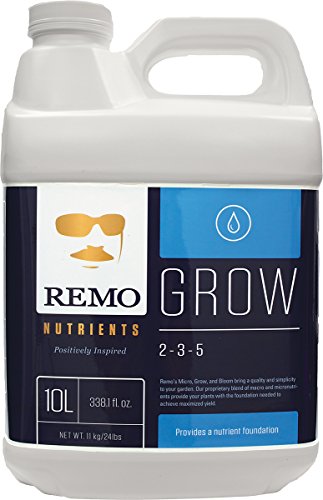 Remo Nutrients RN71230 Remo's Grow 10L Nutrient, White