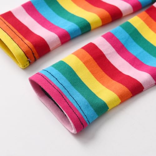 VIKITA Girls Long Sleeve Tees Layered Tulle Cotton Crewneck Sweatshirt Happy Horse Embroidery for Little Kids Fall Winter4