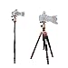 Zomei Z818 Professional Heavy Duty Compact Photo Camera Tripod 65 Inch 4 Section Stable Aluminum Tripod Legs Monopod 360 Degree Fluid Rotation Ballhead for Digital Cameras Nikon Canon Video(Orange)