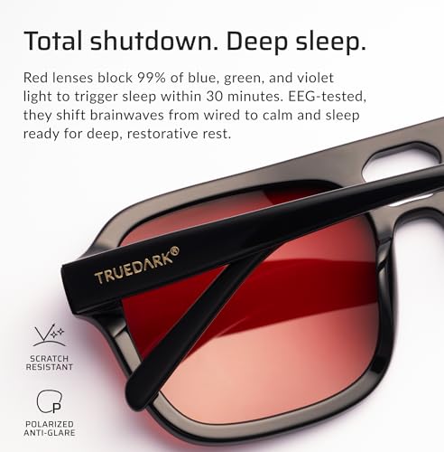 Image of TrueDark by Dave Asprey | Twilights Red Lenses Block 99% Blue, Green & Violet Light for Night Use