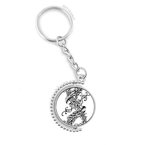Llavero giratoria dragón chino accesorio de mochila para viajes