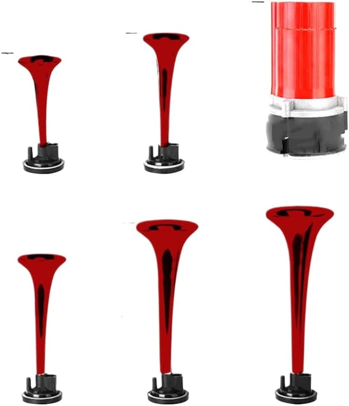 Air Horn Kit 12V Five Tube Music Air Horn Including Air Compressor Compatible With Car Motorcycle ATV