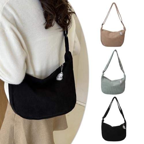 Women Shoulder Bag Simple Dumplings Bag Korean Styles Messenger Bag Shopping Bag Japanese Crossbody Bag for Daily3