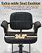 Barber Salon Chair Extra-Wide Seat Hair Salon Chair Hydraulic Pump Barber Chair, 360° Swivel Height Adjustable Styling Chair Spa Beauty Equipment for Hair Stylists, Tattoo Artists, Cosmetologists