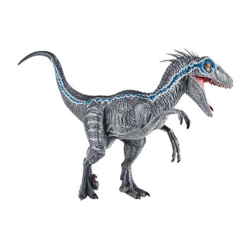JISADER Figura de Dinosaurio Velociraptor, Juguete con articulaciones móviles, Juguetes para Trucos de simulación, Modelo de estatuilla de Animal para Regalo,