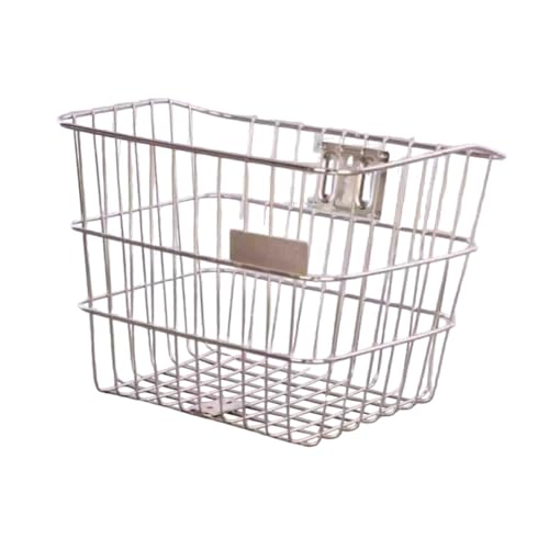 自転車バスケットユニバーサルメタル収納コンテナアウトドアショッピングハイキングスタイルC