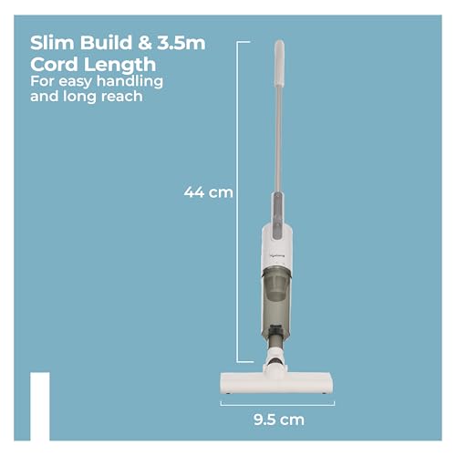 Image of Lifelong 2-in-1 Handheld & Stick Vacuum Cleaner | 14KPA Suction | HEPA Filter | 3 Cleaning Heads for Dust Mite, Bed, Sofa, Floor | Click Lock Detachable Dust Cup | For Home Use Dry Vacuuming (LLVC922)