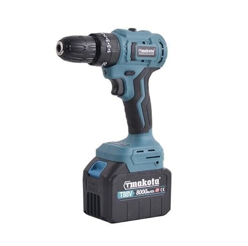 Discorama® - Kit 5 IN1 Tassellatore Trapano Impulsi Trapano Avvitatore 80V Smerigliatrice, Kit Completo Professionale Fai Da Te Con 2 Batterie Faretto E Valigia - 6