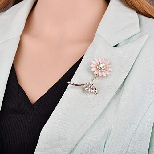 Weiy: Broche de girasol  diseño de flores  para vestir  vaqueros   bordado  para mujer