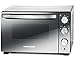 Produktbild ROMMELSBACHER Back & Grill Ofen BGS 1500 - energiesparend & effizient, Backraum antihaftbeschichtet, 6 Heizarten, Drehspieß, 120 Min. Zeitschaltuhr, Doppelverglasung, silber, 1500 W, Edelstahl