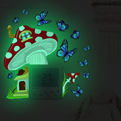 Vinilo Decorativo Set Hongo Grande Luminoso para Pared miniatura 5