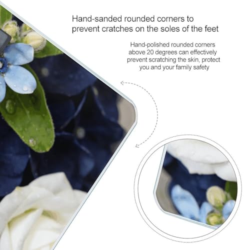 Báscula digital corporal Navy Floral Flowers 180 kg miniatura 4