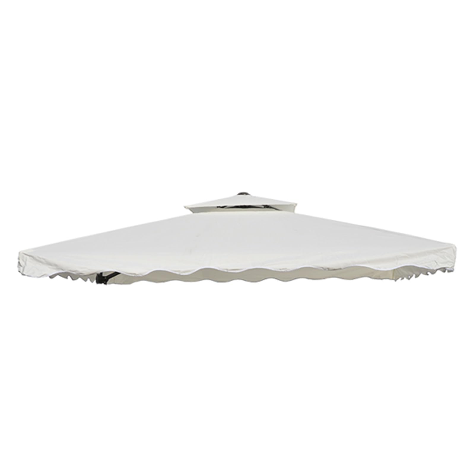Toit de parasol de jardin décalé pour remplacer une toile usée ou déchirée