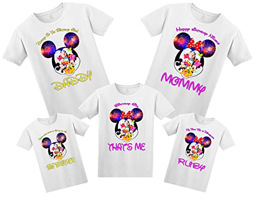 Mickey Minnie Mouse family matching tshirts, birthday Disney family matching custom t-shirts, Family vacation disney shirts, custom Personalized disney shirt, Personalized Disney Shirts for Family,