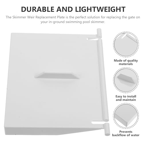 SEWOART Pool-Skimmer-Tür, Wehrklappe, Skimmer-Türklappe, Ersatz, kompatibel mit Hayward Weir Gate Assembly, Skimmer-Teil für robuste und zuverlässige Skimmer-Klappe, Schwimmbäder, Installationsteil