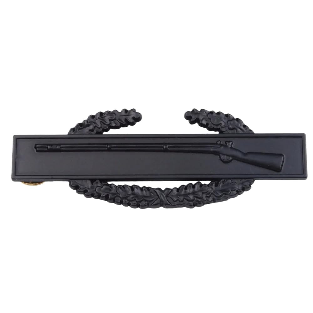 Reproduction US ARMY BLACK METAL SUBDUED COMBAT INFANTRY BADGE QUALIFICATION