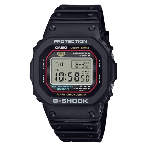 CASIO G-SHOCK DW-5000 メンズ　時計　黒　watch Amazon.com: Casio G-Shock Digital 5000 Series Black Resin Watch
