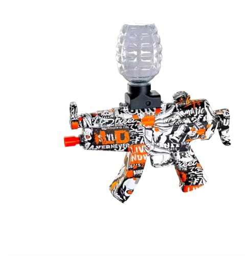 Electric Gel Ball Blaster – 10,000 Gel Balls & Goggles Included | Outdoor Fun for Kids & Adults (Ages 14+) | Perfect for Team Games, Backyard Battles & Gifts (ORANGE)