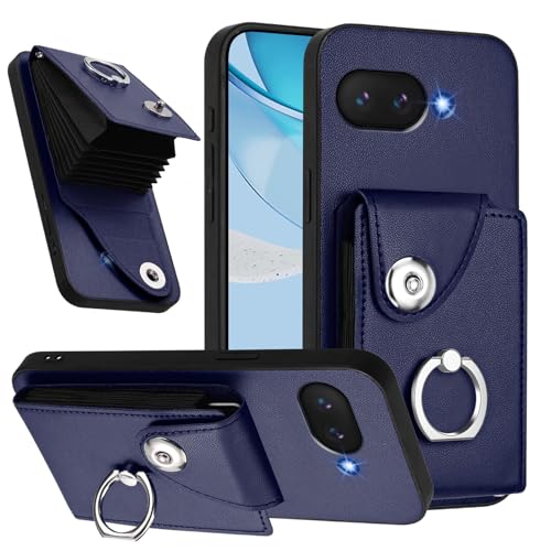 Protégez votre Google Pixel 9A des chutes avec l'étui portefeuille Bleu YBK