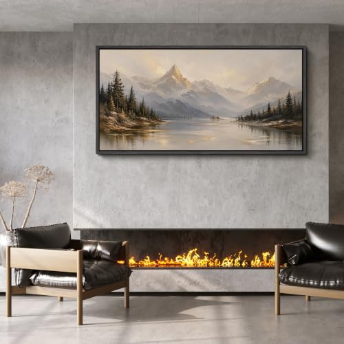 Image of MUDECOR Extra Large Framed Canvas Print Wall Art Pine Art for Living Room