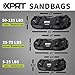 XPRT Fitness Workout Sandbag for Heavy Duty Workout Cross Training 7 Multi-positional Handles - Color Army Green/Black/Camo (Black, Large)