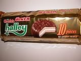 Ulker Chocolate Halley Milk Chocolate Covered sandwich biscuit filled with mallow 10.58 oz (10 Pcs)