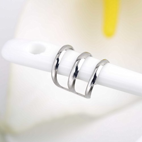 KinshopS Punk Rock Ear Clip Cuff Wrap Earring No piercing-Clip On Silver Gold Rose Gold