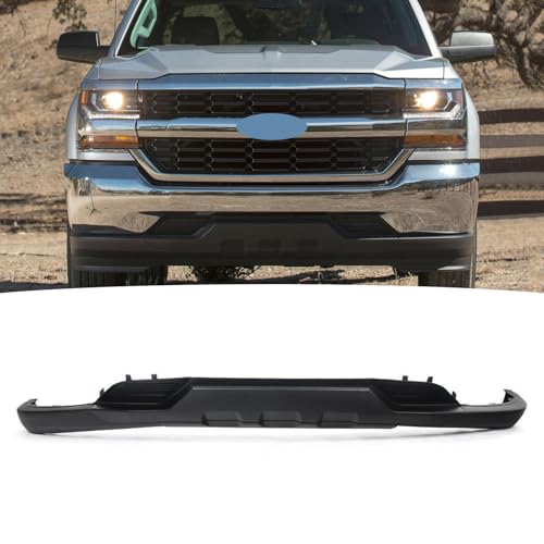 Front Bumper Lower Valance Fit For 2016 2017 2018 Chevrolet Silverado 1500 Air Dam Deflector W/O Tow Hook Holes Replacement for 84029773 GM1015134C