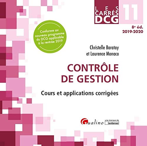Contrôle de gestion DCG 11 : Cours et applications corrigées