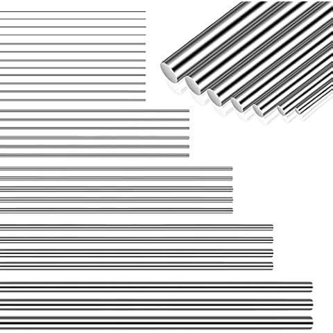 104 Pcs 40 cm Straight Stainless Steel Spring Wire Spring Assortment, 12 Different Full Hard Spring Steel Wire, 0.3 mm, 0.4 mm, 0.5 mm, 0.6 mm, 0.8 mm, 1 mm, 1.2 mm, 1.4 mm, 1.6 mm, 1.8 mm, 2 mm, 3 mm Cover