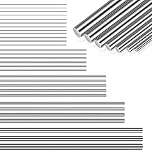 104 Pcs 40 cm Stainless Steel Spring Music Wire, 12 Different Straight Full Hard Spring Steel Wire, 0.3 mm, 0.4 mm, 0.5 mm, 0.6 mm, 0.8 mm, 1 mm, 1.2 mm, 1.4 mm, 1.6 mm, 1.8 mm, 2 mm, 3 mm