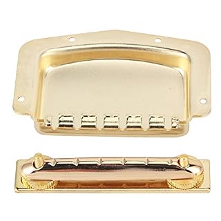 Pont de cordier de guitare Pont de cordier durable pour pont de guitare électrique pour joueurs de guitare(Golden) - Les Beatles, Paul McCartney, John Lennon, RIngo Starr, George Harrison Pont de cordier de guitare Pont de cordier durable pour pont de guitare électrique pour joueurs de guitare(Golden) – Image 3