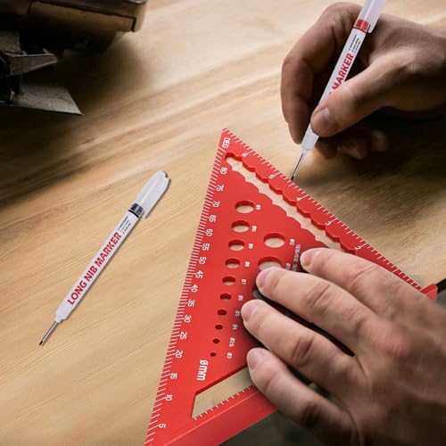 Larmeil HOSQR-7-RD Carpenter Square 7 Inch Rafter Square Tool Carpentry Squares thumb #5