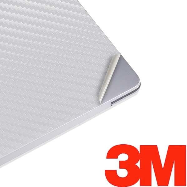 Skinit Decal Laptop Skin Compatible with Surface Laptop 3 13.5in - White Carbon Fiber Specialty Texture Material Design